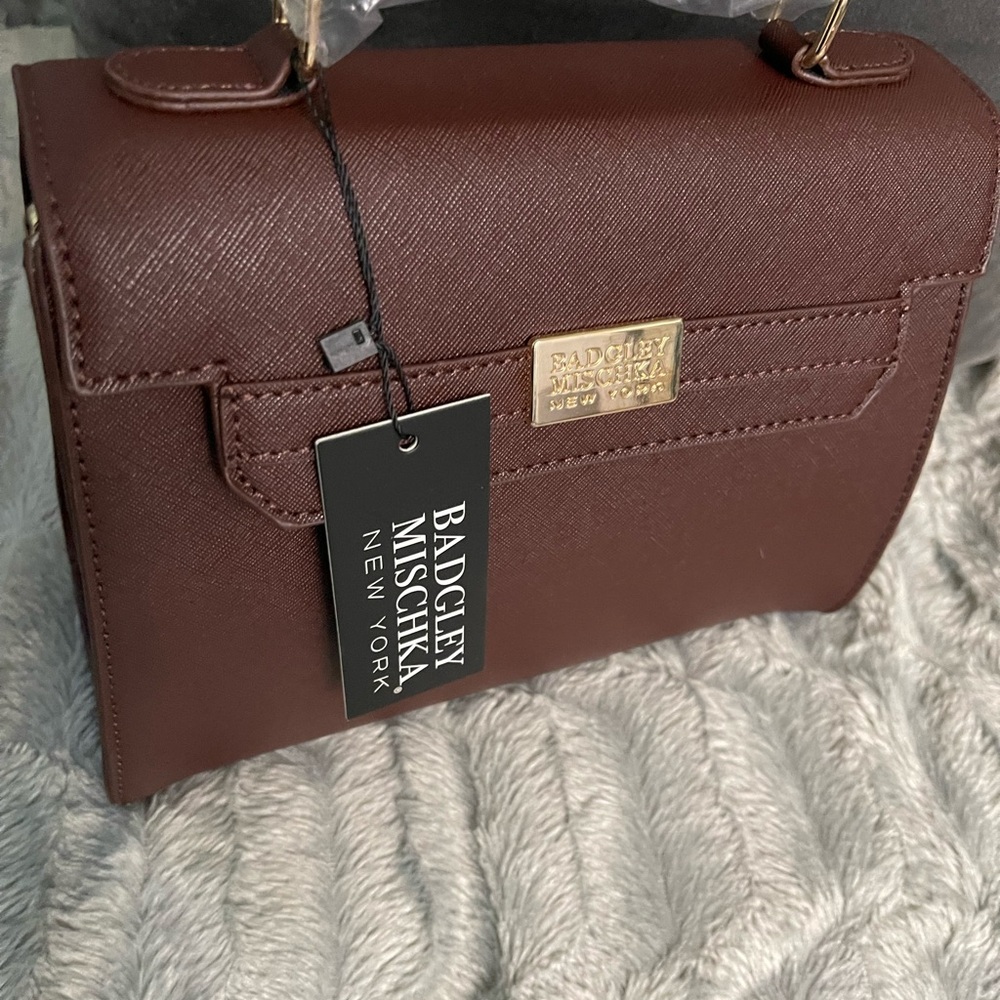 Badgley Mischka Rich Brown  Bag crossbody bag shoulder bag - Picture 8 of 15